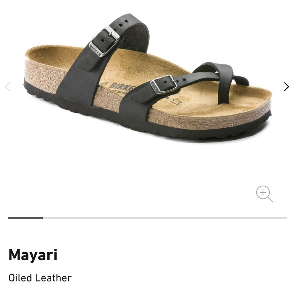 Birkenstock Mayari Sandal - Black oiled leather - size 36
